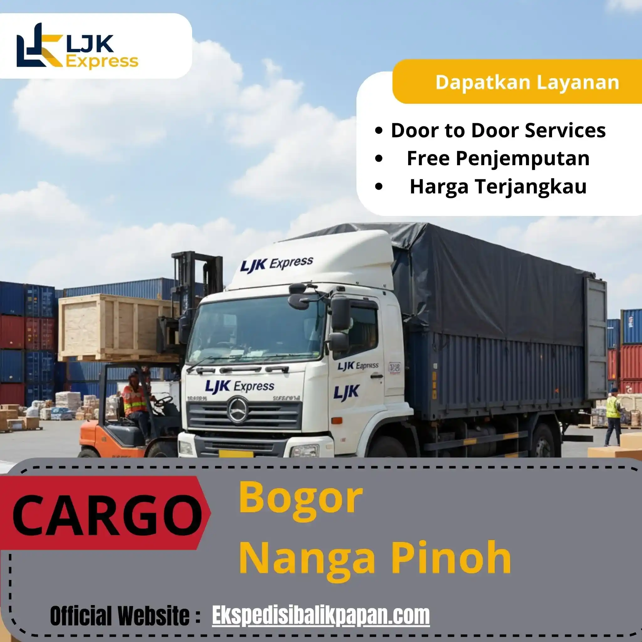 Cargo Bogor Nanga Pinoh Murah