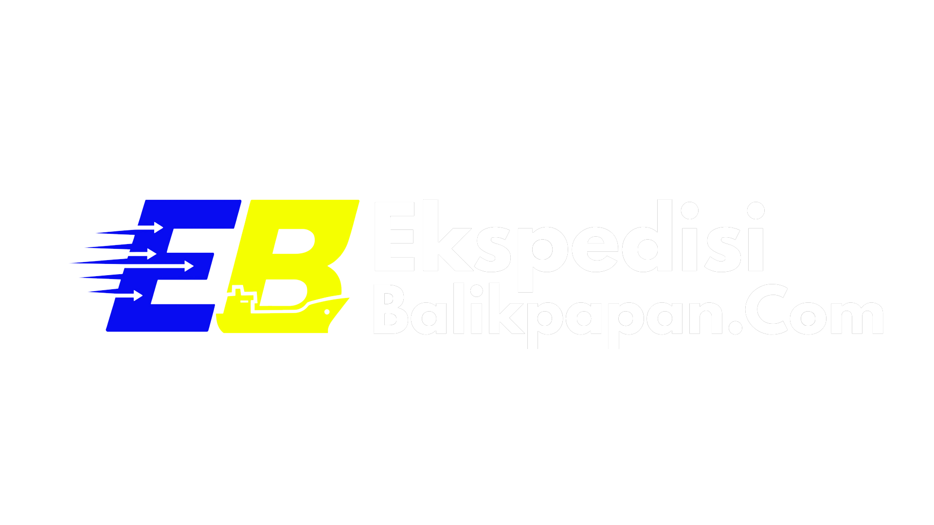 Logo Ekspedisi Balikpapan Putih